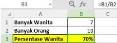 Cara Menghitung Persentase (%) di Excel (Rumus & Contoh)